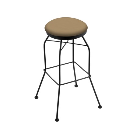 Holland Bar Stool Co 30" Swivel Bar Stool, Black Wrinkle, Canter Sand Seat 302030BW013